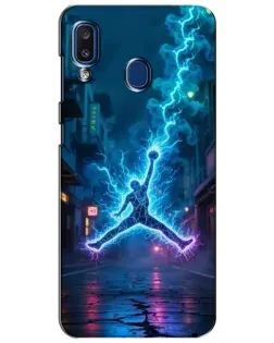 Чехол для Samsung Galaxy a20 2019 (A205F) с картинкой «Jordan Gold Jumpman»