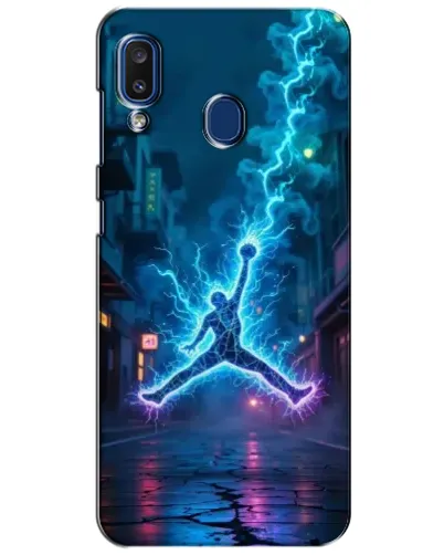 Чехол для Samsung Galaxy a20 2019 (A205F) с картинкой «Jordan Gold Jumpman»