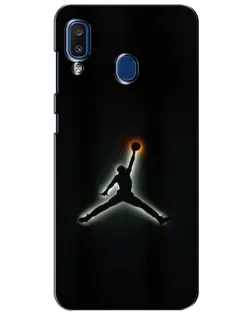 Чехол для Samsung Galaxy a20 2019 (A205F) с картинкой «Jordan Gradient Logo»