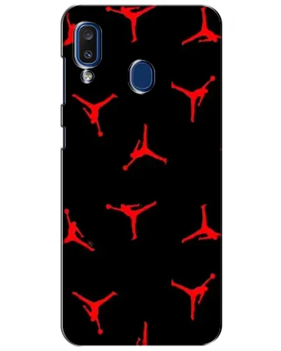 Чехол для Samsung Galaxy a20 2019 (A205F) с картинкой «Jordan Red Pattern»