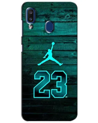 Чехол для Samsung Galaxy a20 2019 (A205F) с картинкой «Jordan Cyan 23»