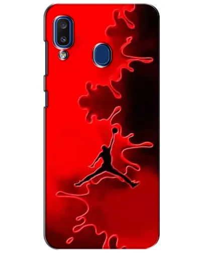 Чехол для Samsung Galaxy a20 2019 (A205F) с картинкой «Jordan Red Smoke»