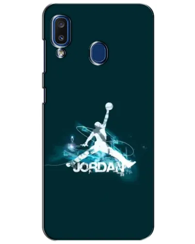 Чехол для Samsung Galaxy a20 2019 (A205F) с картинкой «Jordan Blue Fire»