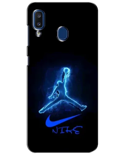 Чехол для Samsung Galaxy a20 2019 (A205F) с картинкой «Jordan Neon Blue»