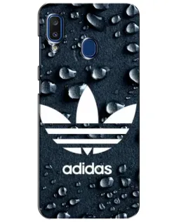 Чехол для Samsung Galaxy a20 2019 (A205F) с картинкой «Adidas Trefoil Blue»