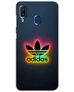 Чехол для Samsung Galaxy a20 2019 (A205F) с картинкой «Неоновый Adidas» Чехол для Samsung Galaxy a20 2019 (A205F) с картинкой «Неоновый Adidas»