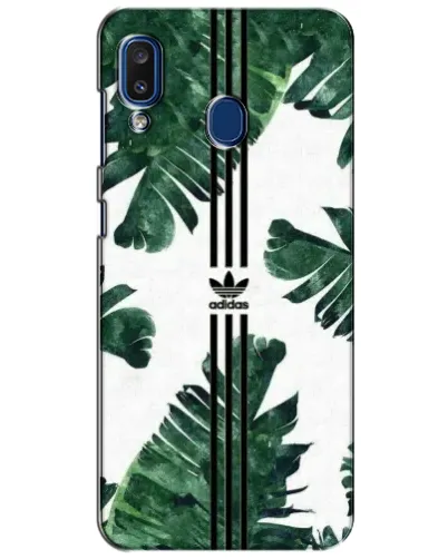 Чехол для Samsung Galaxy a20 2019 (A205F) с картинкой «Пальмовые листья адидас» Чехол для Samsung Galaxy a20 2019 (A205F) с картинкой «Пальмовые листья адидас»