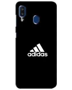 Чехол для Samsung Galaxy a20 2019 (A205F) с картинкой «Черная классика Adidas»