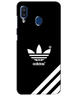 Чехол для Samsung Galaxy a20 2019 (A205F) с картинкой «Adidas с диагональными полосами»