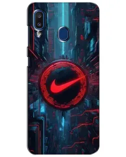 Чехол для Samsung Galaxy a20 2019 (A205F) с картинкой «Техногенный стиль Nike»