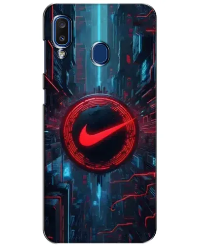 Чехол для Samsung Galaxy a20 2019 (A205F) с картинкой «Техногенный стиль Nike»