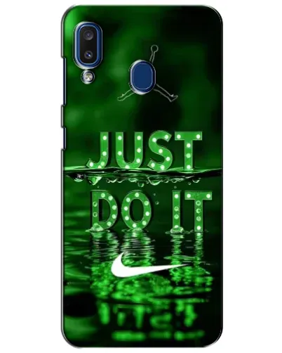 Чехол для Samsung Galaxy a20 2019 (A205F) с картинкой «Зеленый неоновый Nike»