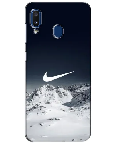 Чехол для Samsung Galaxy a20 2019 (A205F) с картинкой «Nike — зимние горы»