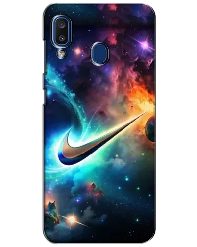 Чехол для Samsung Galaxy a20 2019 (A205F) с картинкой «Космический Nike Swoosh»