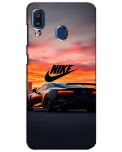 Чехол для Samsung Galaxy a20 2019 (A205F) с картинкой «Nike и суперкар»