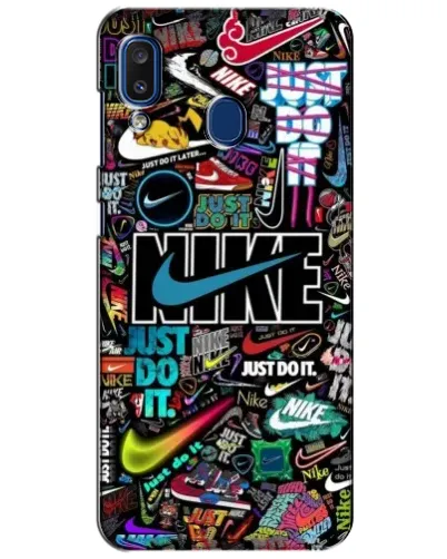 Чехол для Samsung Galaxy a20 2019 (A205F) с картинкой «Яркий коллаж Nike» Чехол для Samsung Galaxy a20 2019 (A205F) с картинкой «Яркий коллаж Nike»
