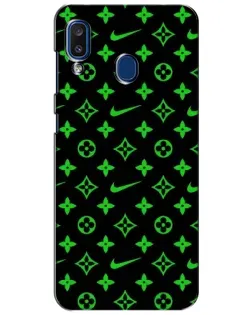 Чехол для Samsung Galaxy a20 2019 (A205F) с картинкой «Неоновый принт LV» Чехол для Samsung Galaxy a20 2019 (A205F) с картинкой «Неоновый принт LV»