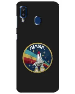 Чехол для Samsung Galaxy a20 2019 (A205F) с картинкой «NASA — эмблема миссии»