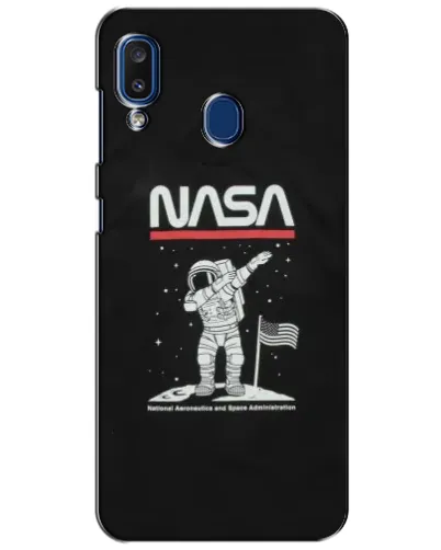Чехол для Samsung Galaxy a20 2019 (A205F) с картинкой «NASA — шагаем по Луне»