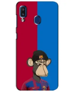 Чехол для Samsung Galaxy a20 2019 (A205F) с картинкой «Bored Ape — фанат Барсы»