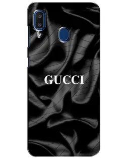 Чехол для Samsung Galaxy a20 2019 (A205F) с картинкой «Gucci — шелковые волны» Чехол для Samsung Galaxy a20 2019 (A205F) с картинкой «Gucci — шелковые волны»