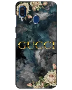 Чехол для Samsung Galaxy a20 2019 (A205F) с картинкой «Абстрактные цветы Gucci» Чехол для Samsung Galaxy a20 2019 (A205F) с картинкой «Абстрактные цветы Gucci»