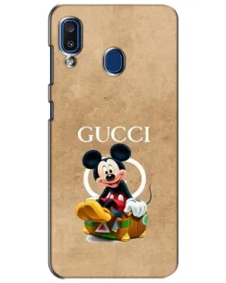 Чехол для Samsung Galaxy a20 2019 (A205F) с картинкой «Микки Маус Gucci — крафт» Чехол для Samsung Galaxy a20 2019 (A205F) с картинкой «Микки Маус Gucci — крафт»