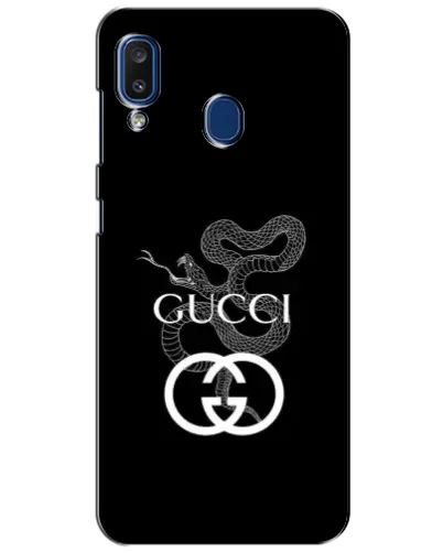 Чехол для Samsung Galaxy a20 2019 (A205F) с картинкой «Gucci — серебряная змея»