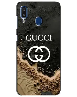 Чехол для Samsung Galaxy a20 2019 (A205F) с картинкой «Gucci — песчаные дюны» Чехол для Samsung Galaxy a20 2019 (A205F) с картинкой «Gucci — песчаные дюны»