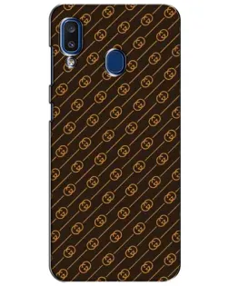 Чехол для Samsung Galaxy a20 2019 (A205F) с картинкой «Gucci — золотые диагонали» Чехол для Samsung Galaxy a20 2019 (A205F) с картинкой «Gucci — золотые диагонали»