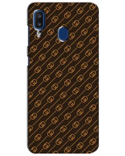 Чехол для Samsung Galaxy a20 2019 (A205F) с картинкой «Gucci — золотые диагонали»