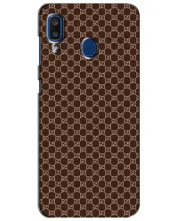 Чехол для Samsung Galaxy a20 2019 (A205F) с картинкой «Gucci — шоколадная сетка» Чехол для Samsung Galaxy a20 2019 (A205F) с картинкой «Gucci — шоколадная сетка»