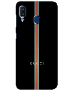 Чехол для Samsung Galaxy a20 2019 (A205F) с картинкой «Gucci — строгая линия» Чехол для Samsung Galaxy a20 2019 (A205F) с картинкой «Gucci — строгая линия»