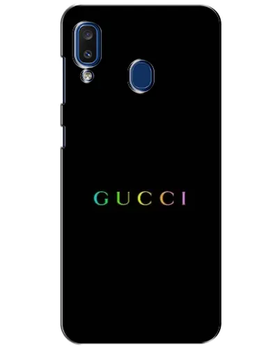 Чехол для Samsung Galaxy a20 2019 (A205F) с картинкой «Gucci — неоновый минимализм» Чехол для Samsung Galaxy a20 2019 (A205F) с картинкой «Gucci — неоновый минимализм»