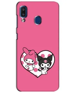 Чехол для Samsung Galaxy a20 2019 (A205F) с картинкой «Kuromi и My Melody» Чехол для Samsung Galaxy a20 2019 (A205F) с картинкой «Kuromi и My Melody»