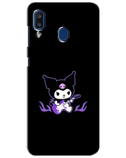 Чехол для Samsung Galaxy a20 2019 (A205F) с картинкой «Электрическая Kuromi» Чехол для Samsung Galaxy a20 2019 (A205F) с картинкой «Электрическая Kuromi»