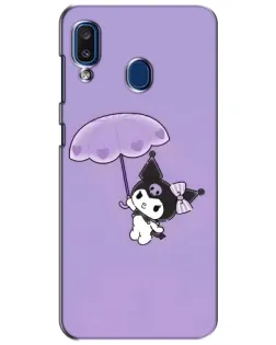 Чехол для Samsung Galaxy a20 2019 (A205F) с картинкой «Kuromi с зонтиком» Чехол для Samsung Galaxy a20 2019 (A205F) с картинкой «Kuromi с зонтиком»