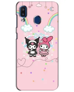 Чехол для Samsung Galaxy a20 2019 (A205F) с картинкой «My Melody и Kuromi» Чехол для Samsung Galaxy a20 2019 (A205F) с картинкой «My Melody и Kuromi»