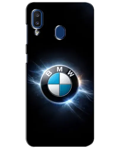 Чехол для Samsung Galaxy a20 2019 (A205F) с картинкой «BMW — неоновое сияние»