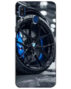 Чехол для Samsung Galaxy a20 2019 (A205F) с картинкой «Колесо BMW вблизи» Чехол для Samsung Galaxy a20 2019 (A205F) с картинкой «Колесо BMW вблизи»