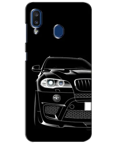Чехол для Samsung Galaxy a20 2019 (A205F) с картинкой «Темный силуэт BMW»