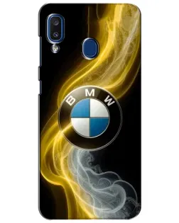 Чехол для Samsung Galaxy a20 2019 (A205F) с картинкой «Золотистый дым BMW» Чехол для Samsung Galaxy a20 2019 (A205F) с картинкой «Золотистый дым BMW»