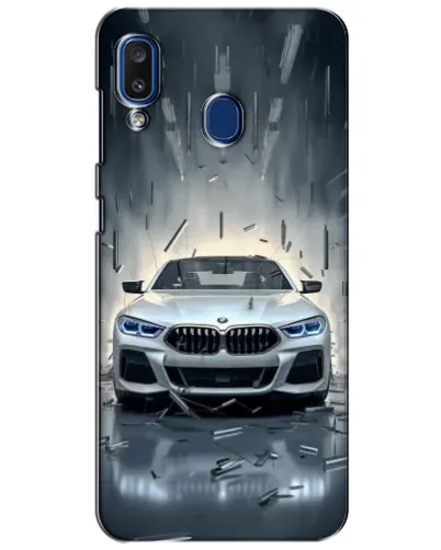 Чехол для Samsung Galaxy a20 2019 (A205F) с картинкой «BMW в свете фар»