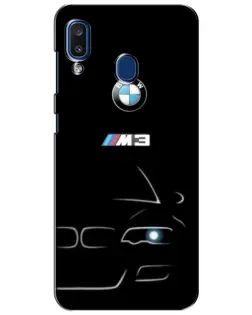 Чехол для Samsung Galaxy a20 2019 (A205F) с картинкой «Минималистичный принт BMW M3» Чехол для Samsung Galaxy a20 2019 (A205F) с картинкой «Минималистичный принт BMW M3»