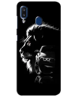 Чехол для Samsung Galaxy a20 2019 (A205F) с картинкой «BMW и лев» Чехол для Samsung Galaxy a20 2019 (A205F) с картинкой «BMW и лев»