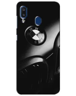 Чехол для Samsung Galaxy a20 2019 (A205F) с картинкой «Эмблема BMW — макро» Чехол для Samsung Galaxy a20 2019 (A205F) с картинкой «Эмблема BMW — макро»