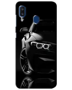 Чехол для Samsung Galaxy a20 2019 (A205F) с картинкой «Черная BMW — профиль» Чехол для Samsung Galaxy a20 2019 (A205F) с картинкой «Черная BMW — профиль»