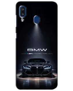 Чехол для Samsung Galaxy a20 2019 (A205F) с картинкой «BMW сквозь ночной город» Чехол для Samsung Galaxy a20 2019 (A205F) с картинкой «BMW сквозь ночной город»