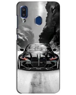Чехол для Samsung Galaxy a20 2019 (A205F) с картинкой «BMW — акварельный дрифт» Чехол для Samsung Galaxy a20 2019 (A205F) с картинкой «BMW — акварельный дрифт»