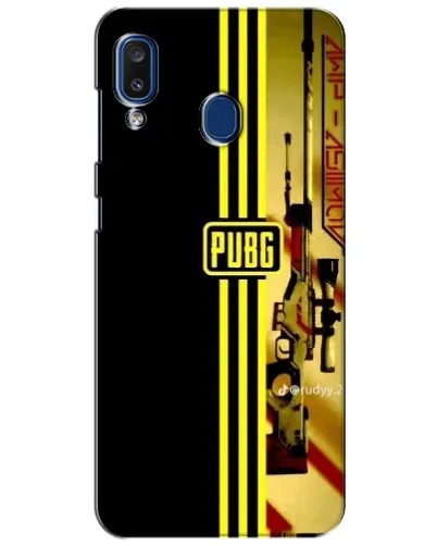 Чехол для Samsung Galaxy a20 2019 (A205F) с картинкой «PUBG — камуфляжный шлем»